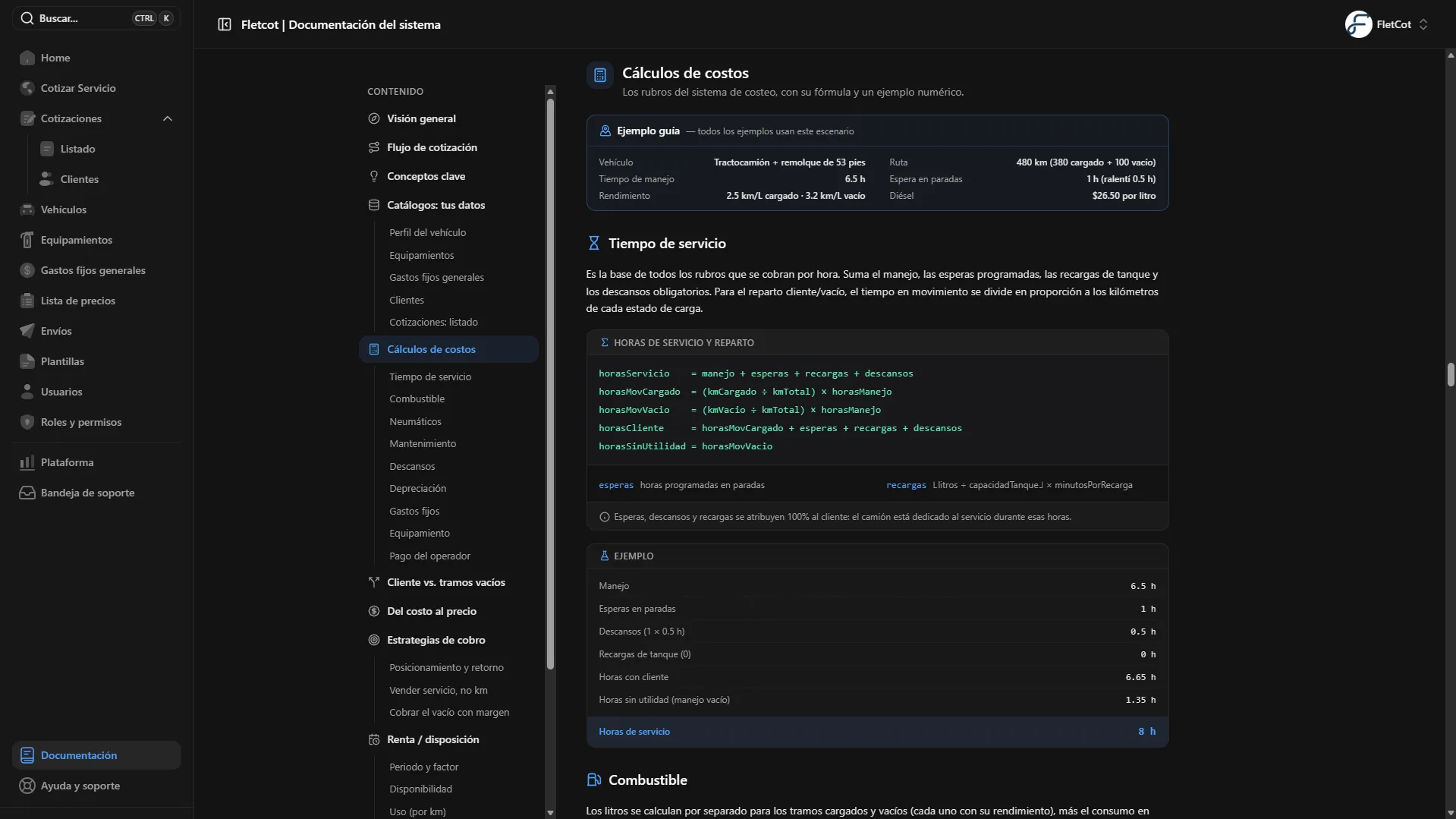 Documentación detallada